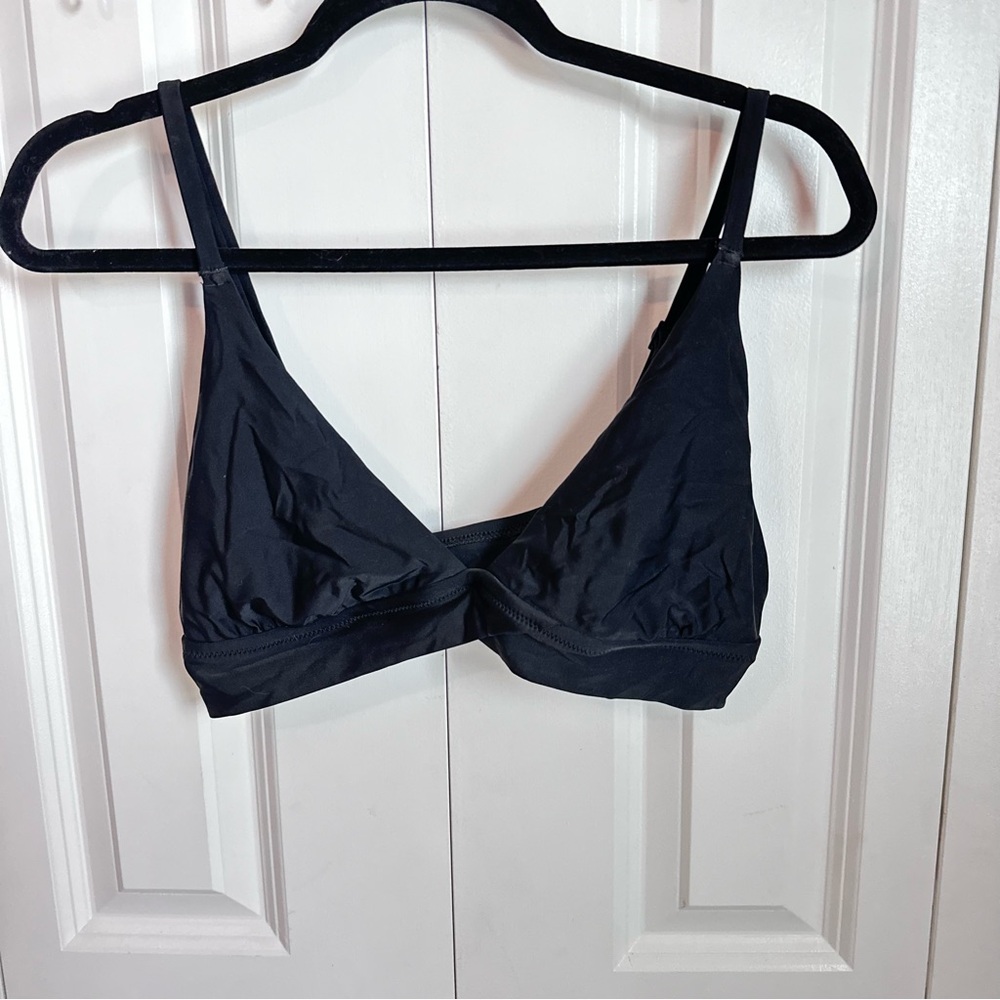 Aerie black triangle bikini